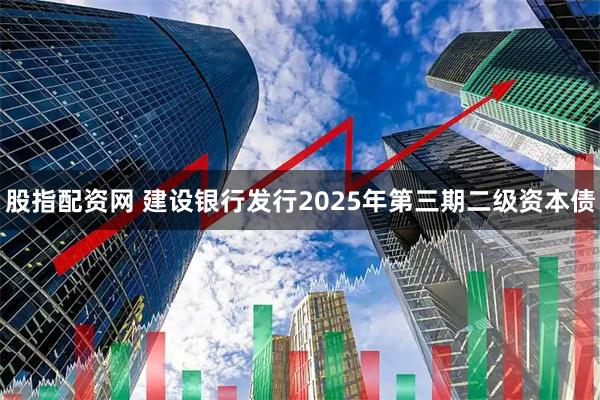 股指配资网 建设银行发行2025年第三期二级资本债